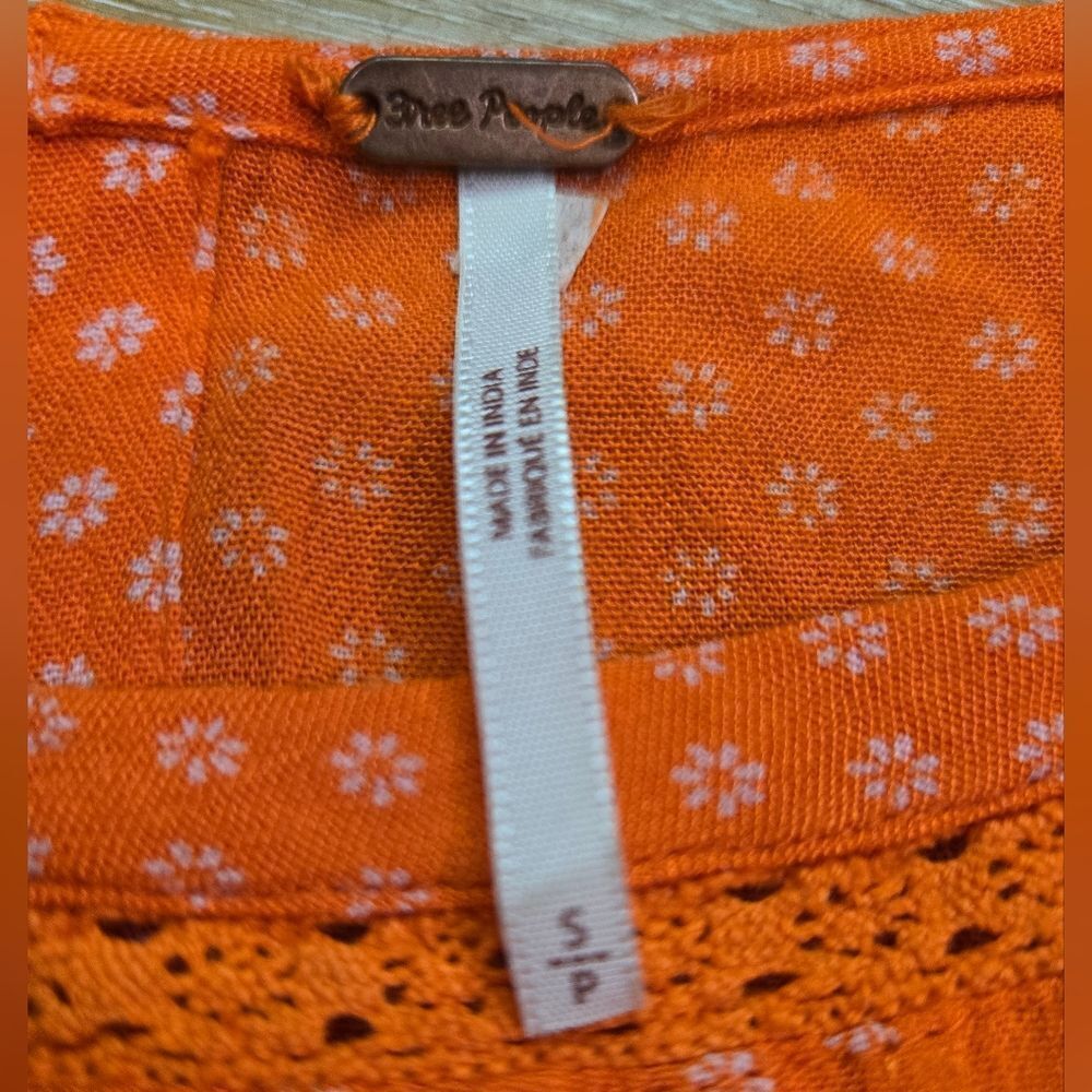 Free People Orange Sleeveless Sundress Mini - Picture 7 of 7